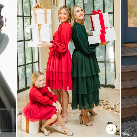 Ivy City Co Tulle Cosette Dress NWT Winter White Large Holiday Christmas - Picture 4 of 8